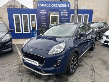 Voir le détail de l'offre de cette FORD Puma 1.0 EcoBoost 125ch S&S mHEV Titanium Powershift de 2023 en vente à partir de 316.87 €  / mois