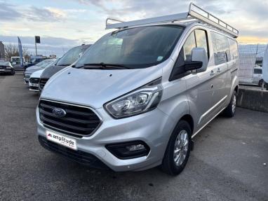 Voir le détail de l'offre de cette FORD Transit Custom Fg 320 L2H1 2.0 EcoBlue 170 Cabine Approfondie Limited 7cv de 2022 en vente à partir de 445.9 €  / mois
